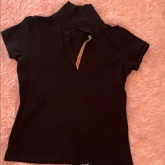 Black polo Burberry brand. No signs of wear. - Picture 1 of 6